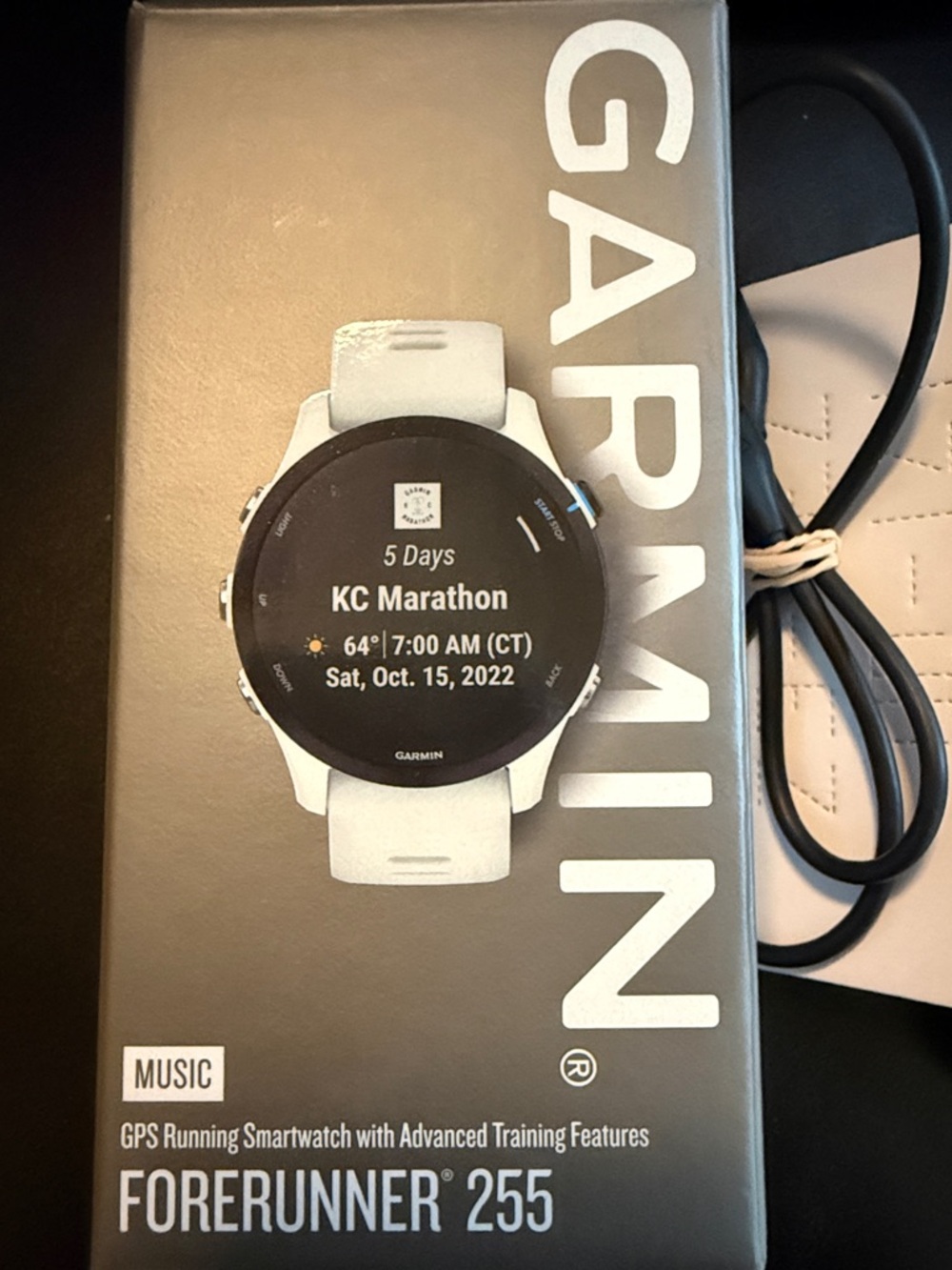 Garmin Forerunner 255 Music - White